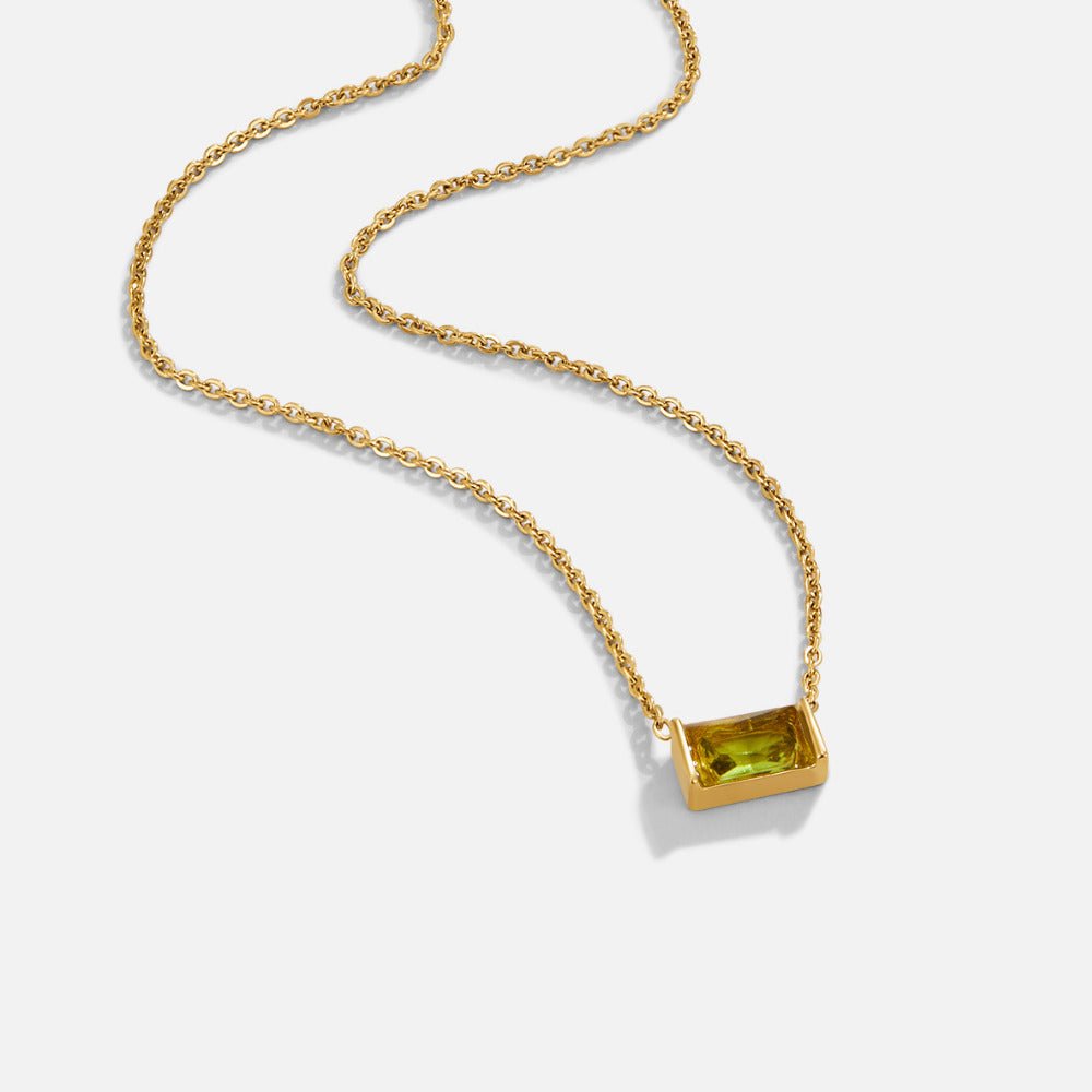 Kristall Peridot Pendant Halskette Alma