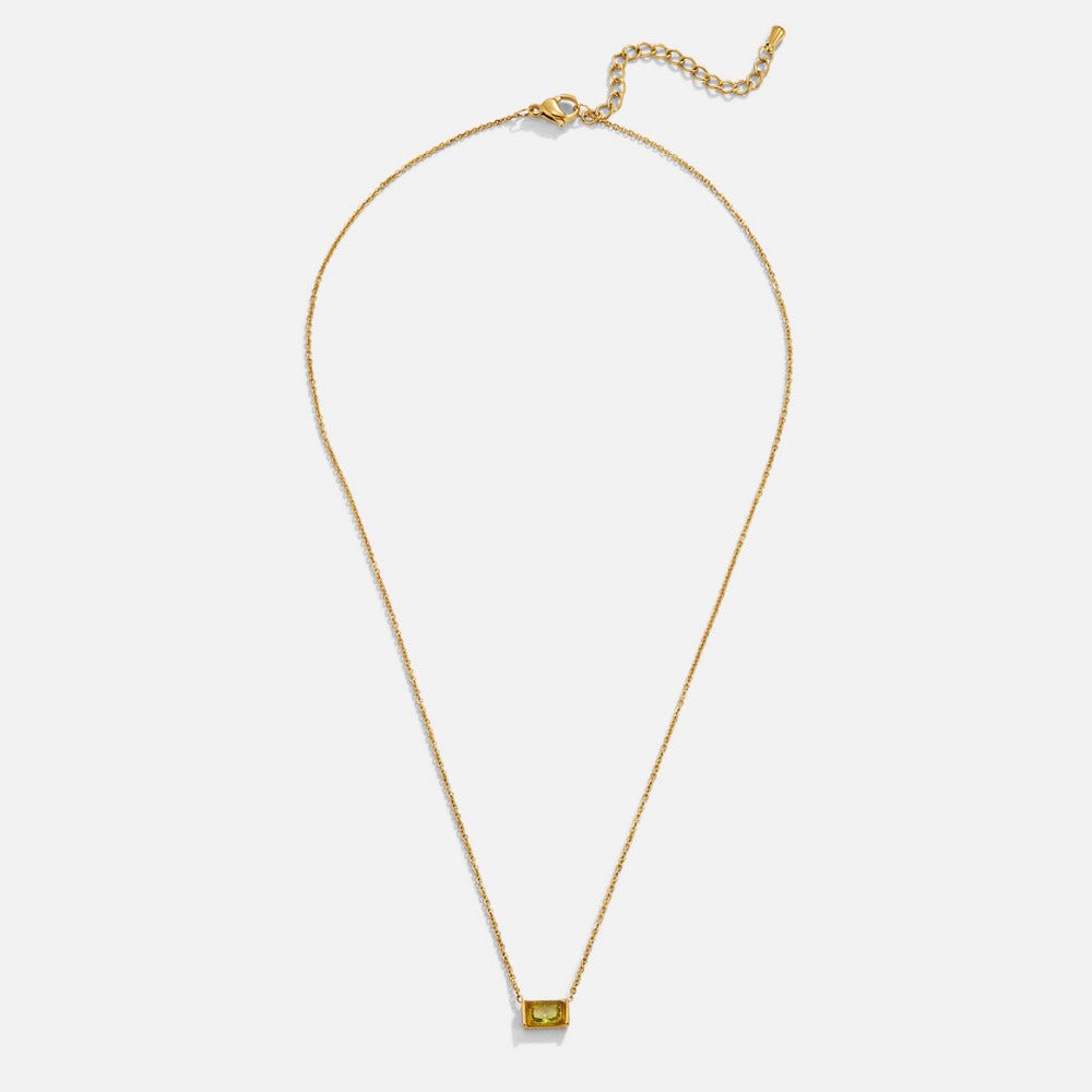 Kristall Peridot Pendant Halskette Alma
