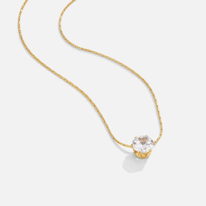 Dainty Round Kristall Halskette Alma