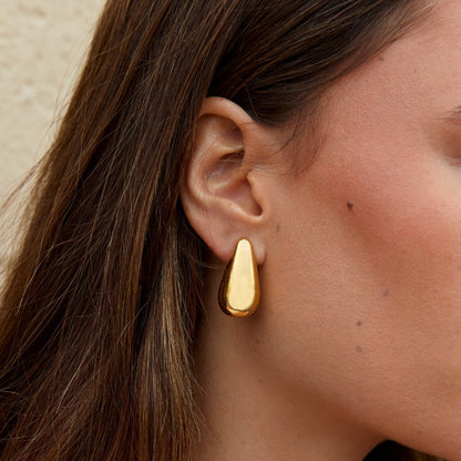 Dakota Gold Teardrop Ohrringe Alma
