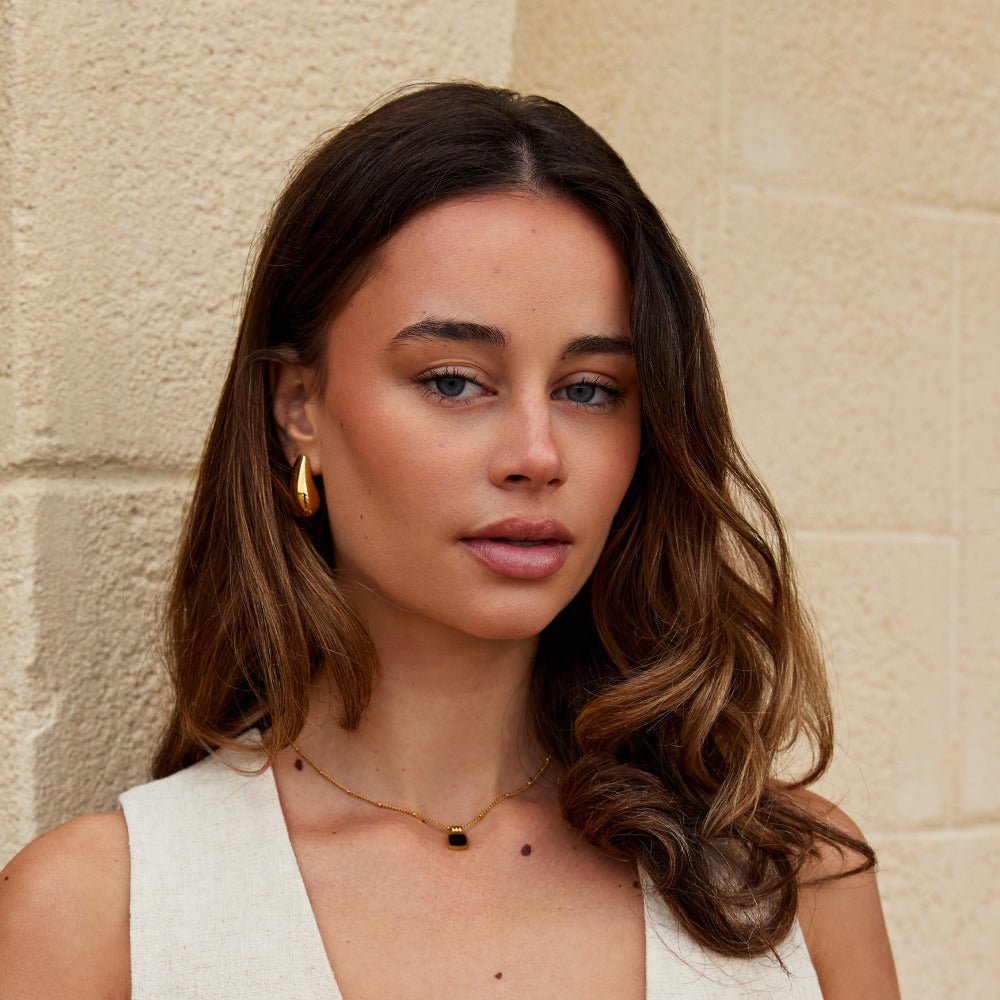 Dakota Gold Teardrop Ohrringe Alma