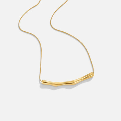 Deana Gold Bamboo Halskette Alma