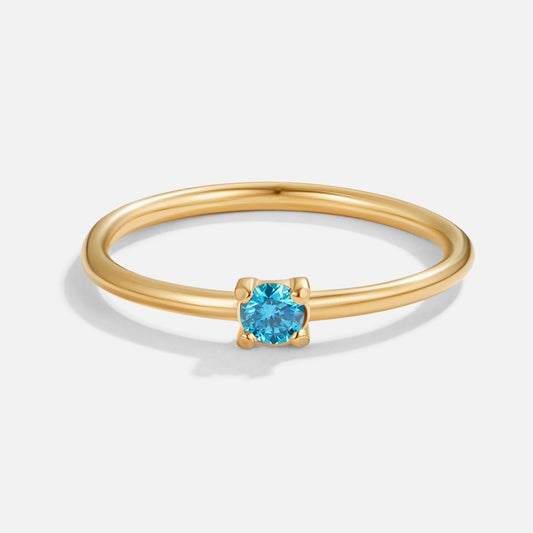 December Geburtsstein 18K Goldring Alma