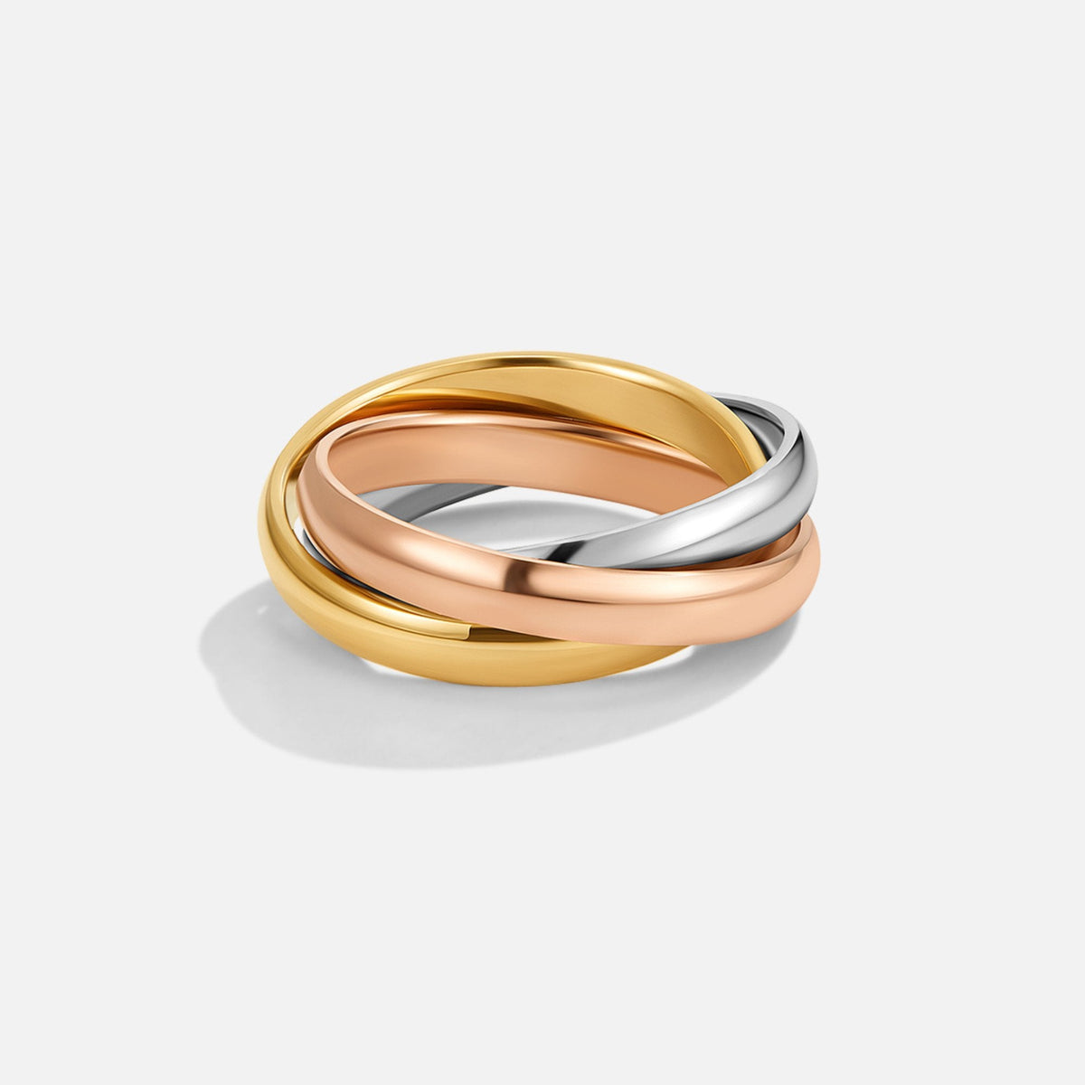 Elena Three-Toned Loop Ring Alma