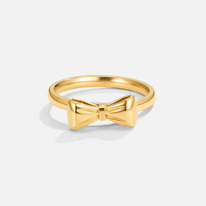 Ellie Gold Bow Ring Alma