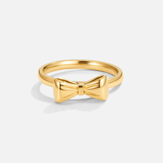 Ellie Gold Bow Ring Alma