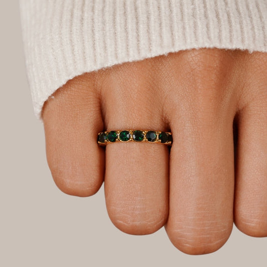 Smaragd Beauty 18K Kristall Ring Alma