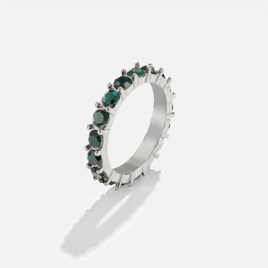 Smaragd Beauty Silber Kristall Ring Alma