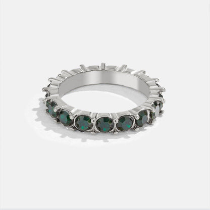 Smaragd Beauty Silber Kristall Ring Alma