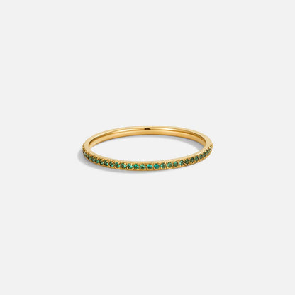 Smaragd Eternity Kristall Ring Alma