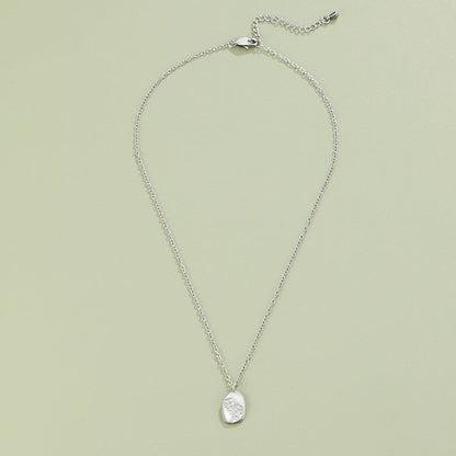 Engraved Wildflower Silber Halskette Alma