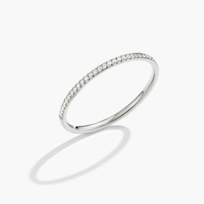 Silber Eternity Kristall Ring Alma