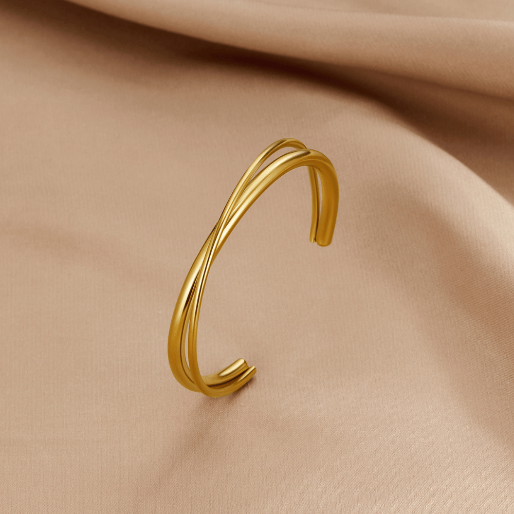 Eva Gold Twist Armband Alma