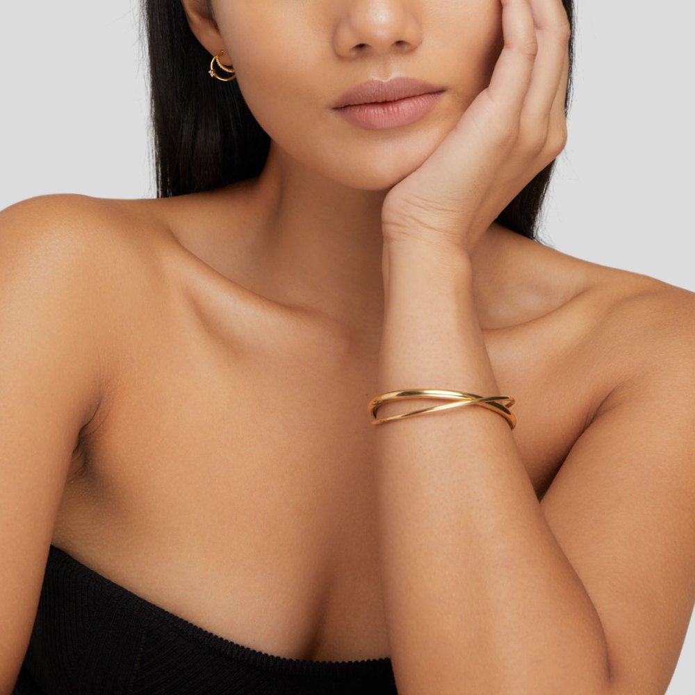 Eva Gold Twist Armband Alma
