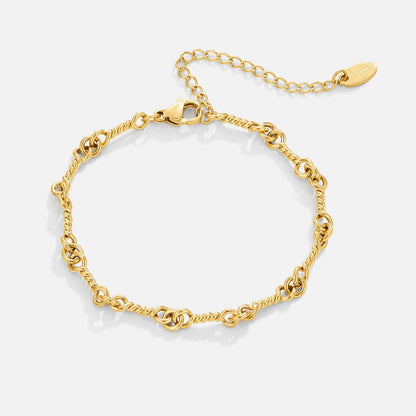 Figaro Gold Knot Ketten Armband Alma