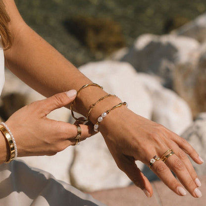 Figaro Gold Knot Ketten Armband Alma