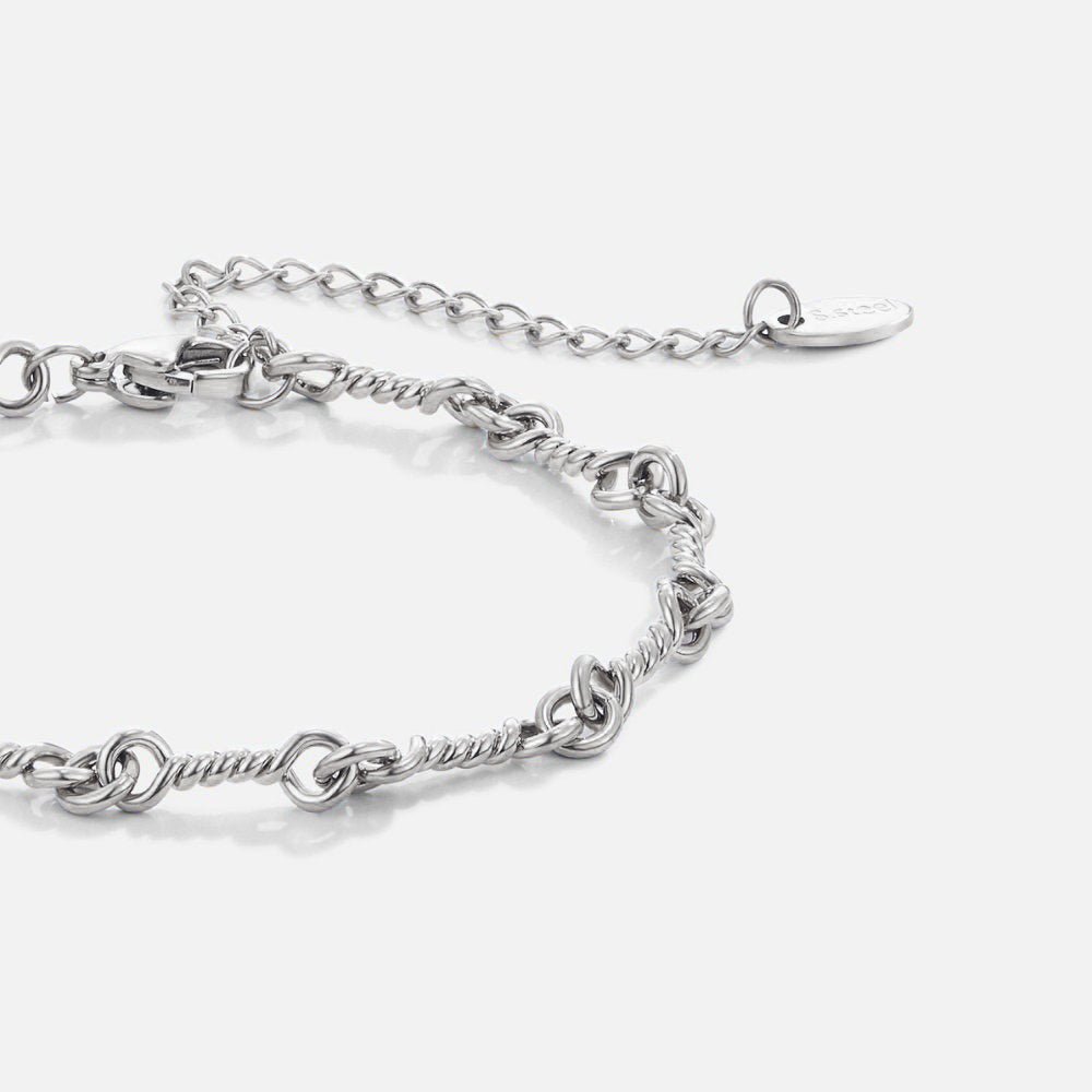 Figaro Silber Knot Ketten Armband Alma