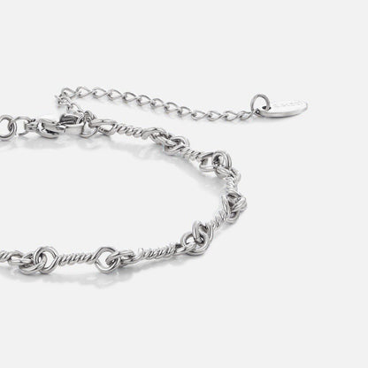 Figaro Silber Knot Ketten Armband Alma