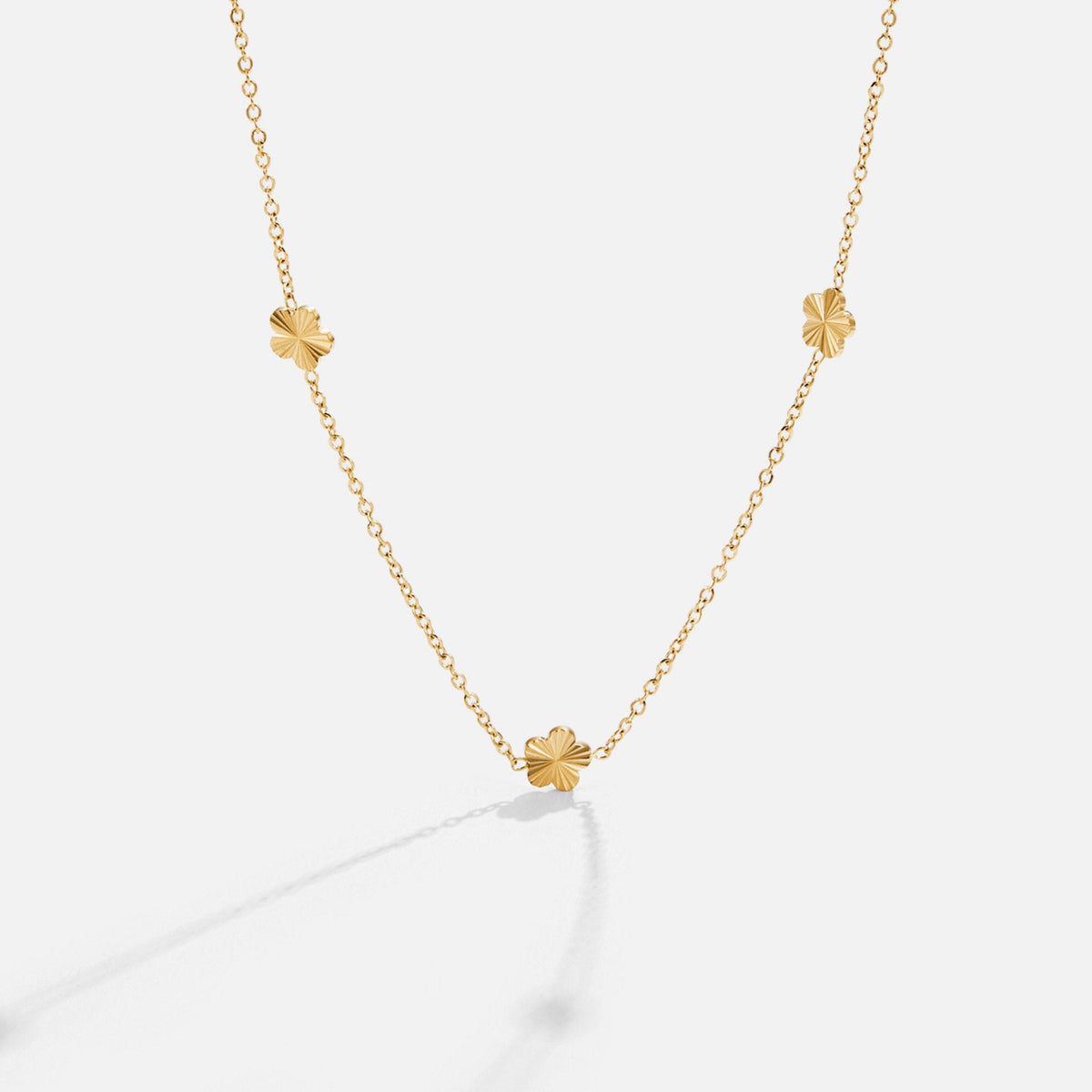 Blumen Power 18K Gold Ketten Halskette Alma