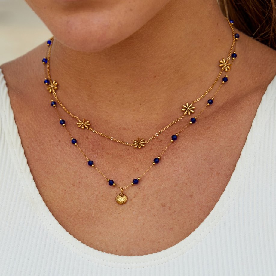 Blumen Power 18K Goldhalskette Alma