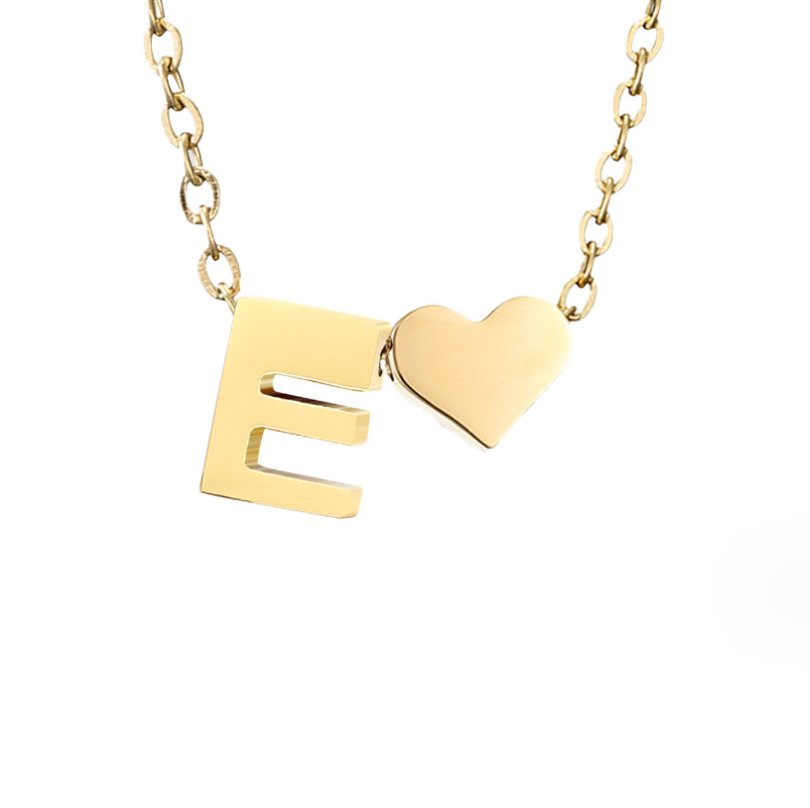 Forever Liebe & Buchstaben Goldhalskette Alma