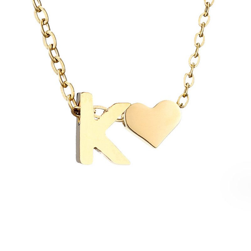 Forever Liebe & Buchstaben Goldhalskette Alma