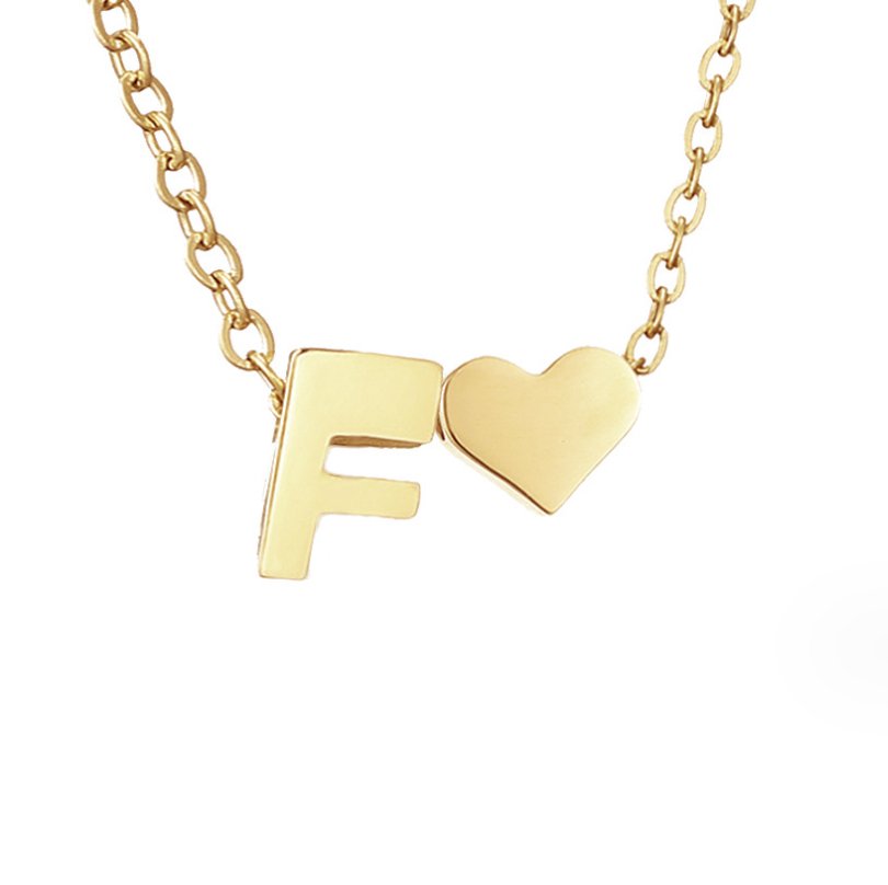 Forever Liebe & Buchstaben Goldhalskette Alma