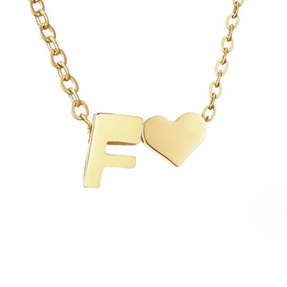 Forever Liebe & Buchstaben Goldhalskette Alma