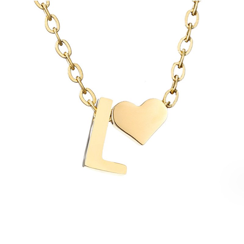Forever Liebe & Buchstaben Goldhalskette Alma