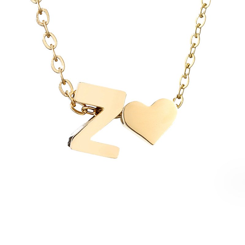 Forever Liebe & Buchstaben Goldhalskette Alma