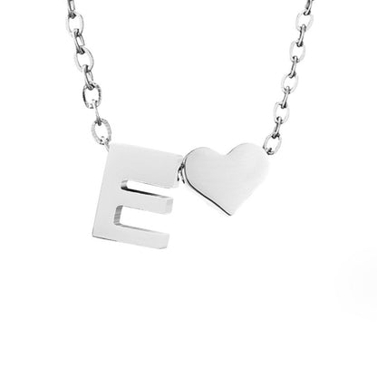 Forever Liebe & Buchstaben Silber Halskette Alma