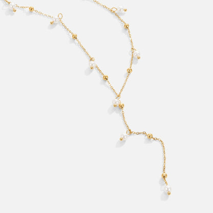 Lariat Perlen Tropfen Halskette Alma
