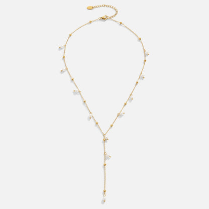 Lariat Perlen Tropfen Halskette Alma