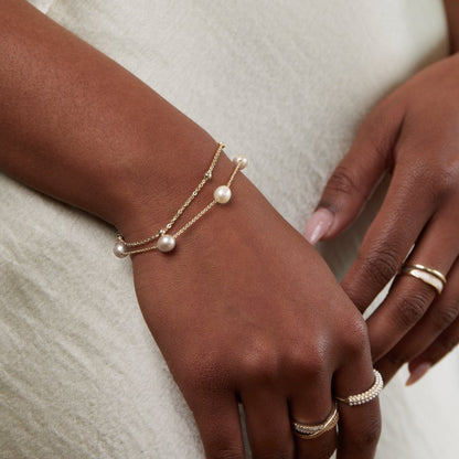 SüßWasserperlen Mehrlagige Armband Alma