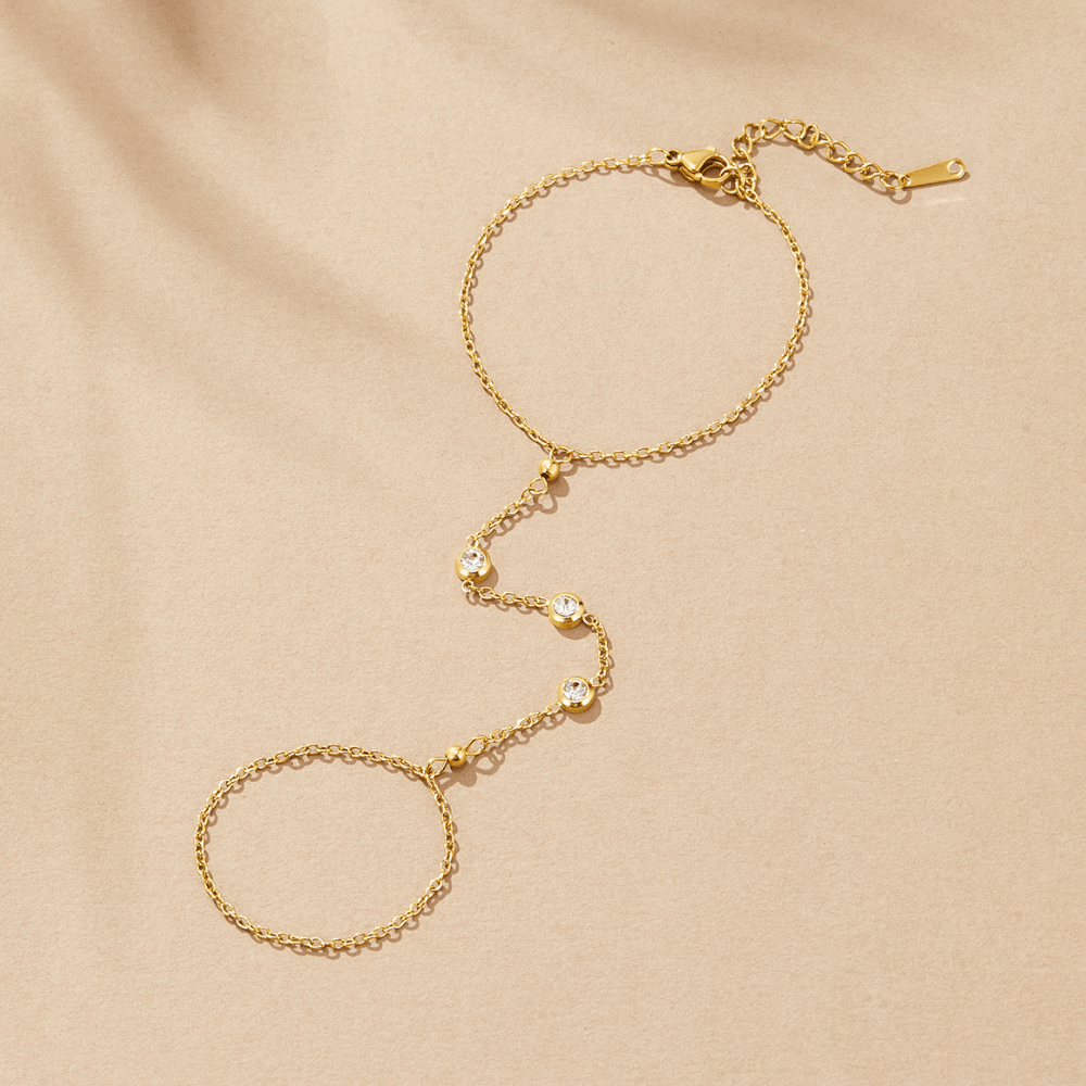 Freya Kristall Hand Ketten Armband Alma