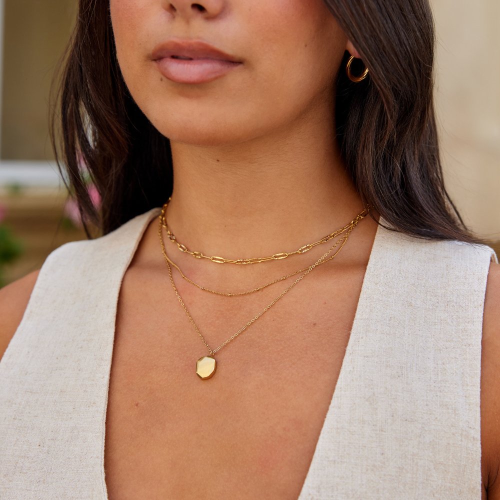 Geometric Pendant Halskette Alma