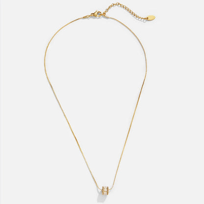 Gigi Kristall 18K Goldhalskette Alma