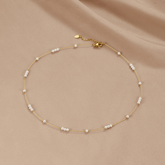 Gigi Perlen Choker Halskette Alma