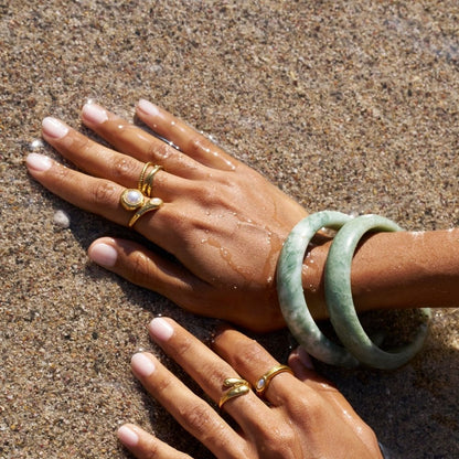 Gold Amara Perlen Wrap Ring Alma