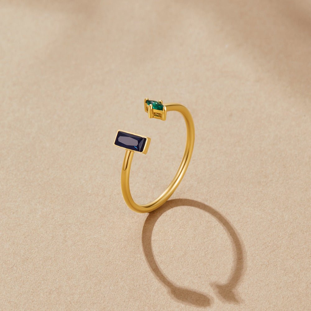 Gold Amore Kristall Ring Alma