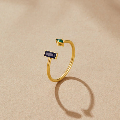 Gold Amore Kristall Ring Alma