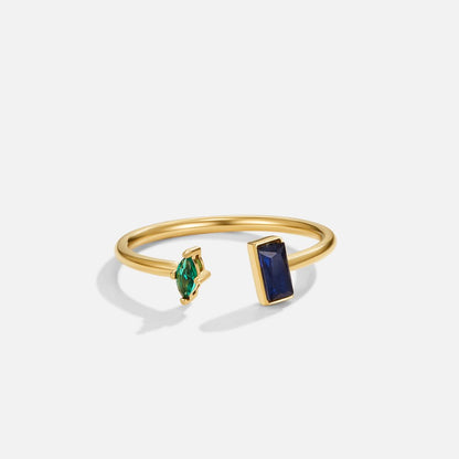 Gold Amore Kristall Ring Alma