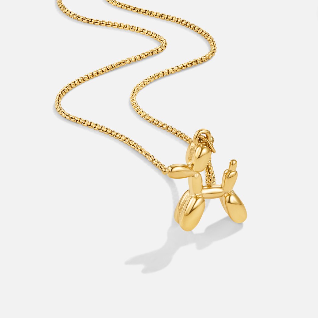Gold Balloon Animal Halskette Alma