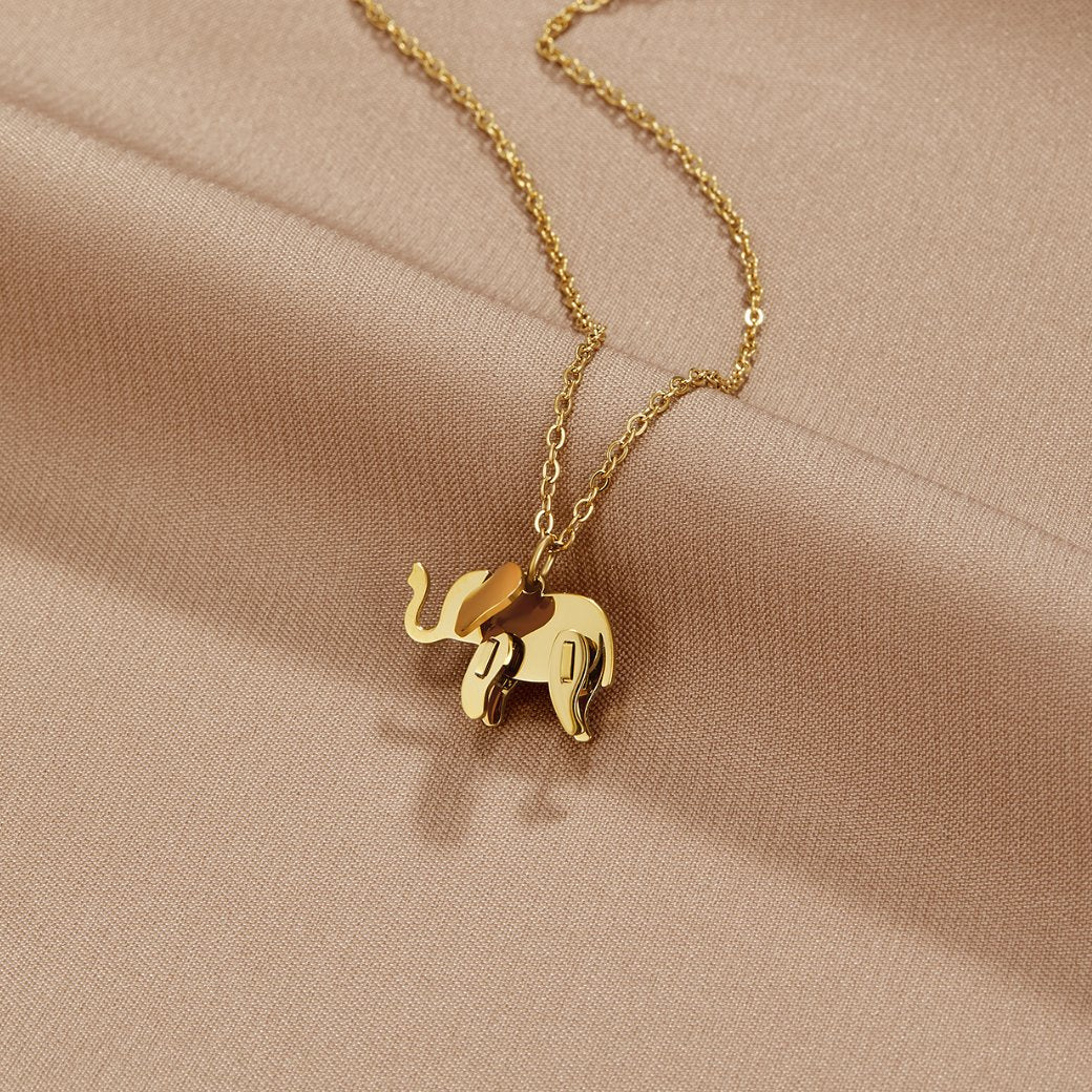 Gold Elephant Halskette Alma