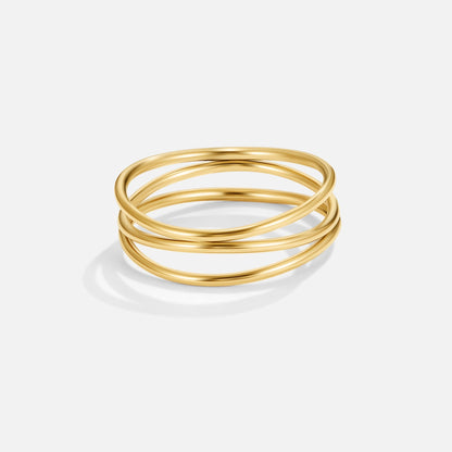 Gold Unendlichkeits Loop Ring Alma