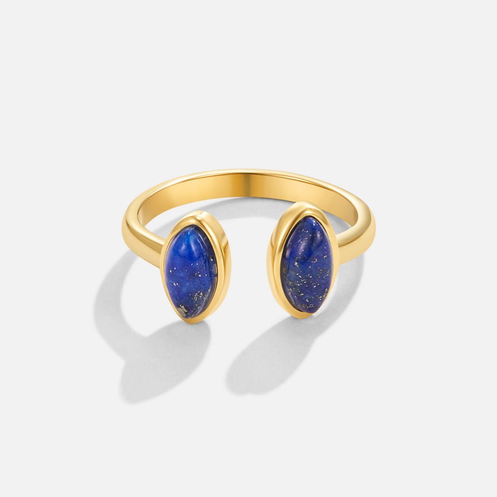 Gold Lapis Lazuli Wrap Ring Alma