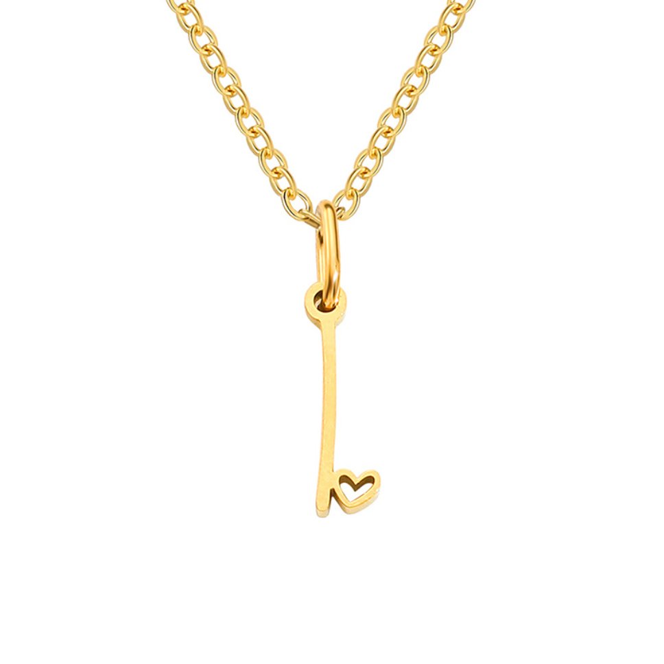 Gold Buchstaben Herz Halskette Alma