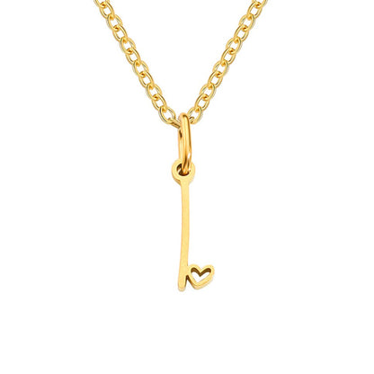 Gold Buchstaben Herz Halskette Alma