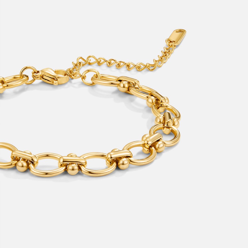 Gold Glieder Ketten Armband Alma