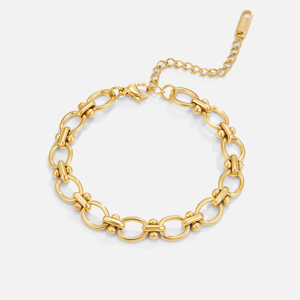 Gold Glieder Ketten Armband Alma